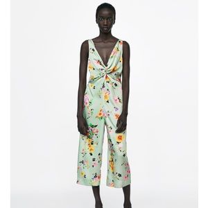 NWT Zara Floral Jumpsuit